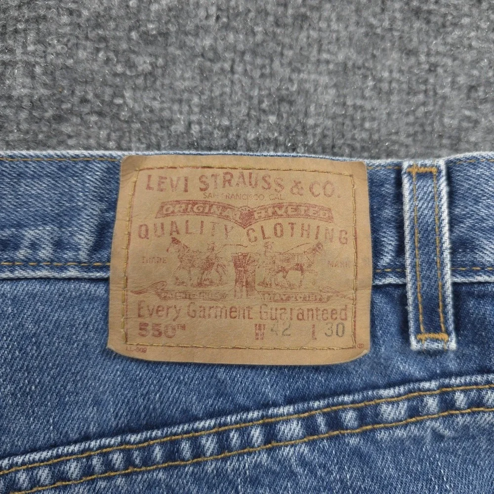 Vintage Levis Jeans‎ Mens 40x30 Blue 550 Relaxed Fit Denim Medium Wash Y2K